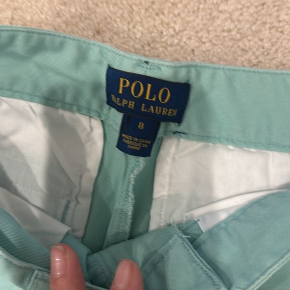 Polo dress pants boys- white and sage green - Picture 6 of 7